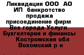 Ликвидация ООО, АО, ИП, банкротство, продажа, присоединение фирм - Все города Услуги » Бухгалтерия и финансы   . Костромская обл.,Вохомский р-н